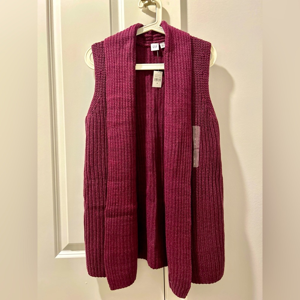 Knit waterfall Vest
